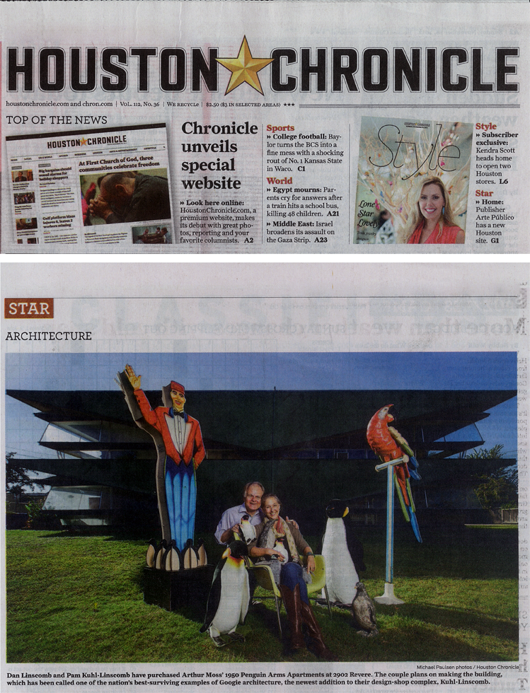 Houston Chronicle Penguin Arms Cover