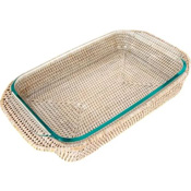Rectangular Baker Basket with Pyrex Insert