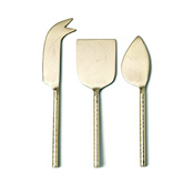 Etched & Hammered Cheese Set