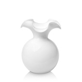 Hibiscus Glass Fluted Vase